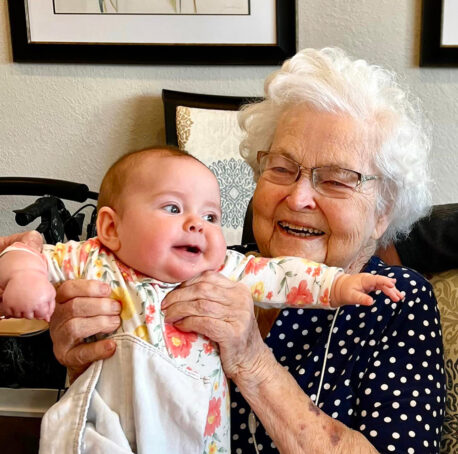 Great Grandma and Great Granddaughter