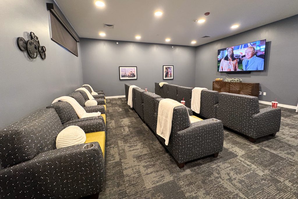 709718296-img_4259 Tours of The Courtyard’s private theater featured comfy seats and fresh-popped popcorn.